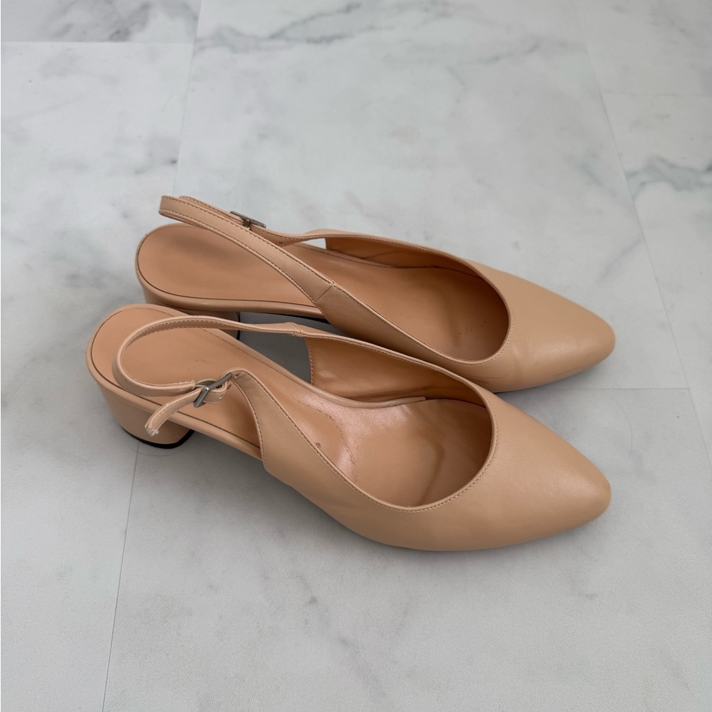 Women’s Elegant Beige Slingback Shoes